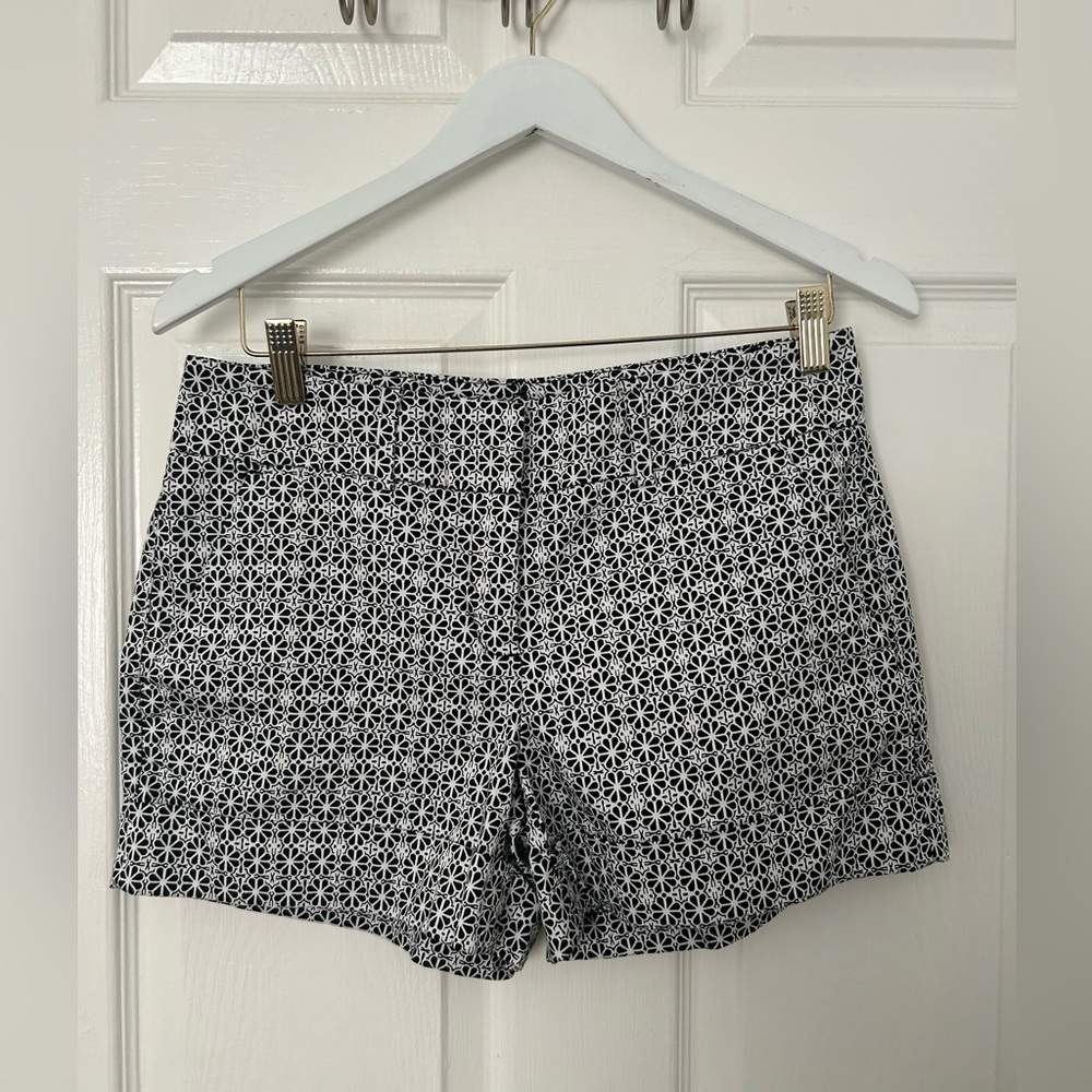 Black & White Geometric Bermuda Shorts